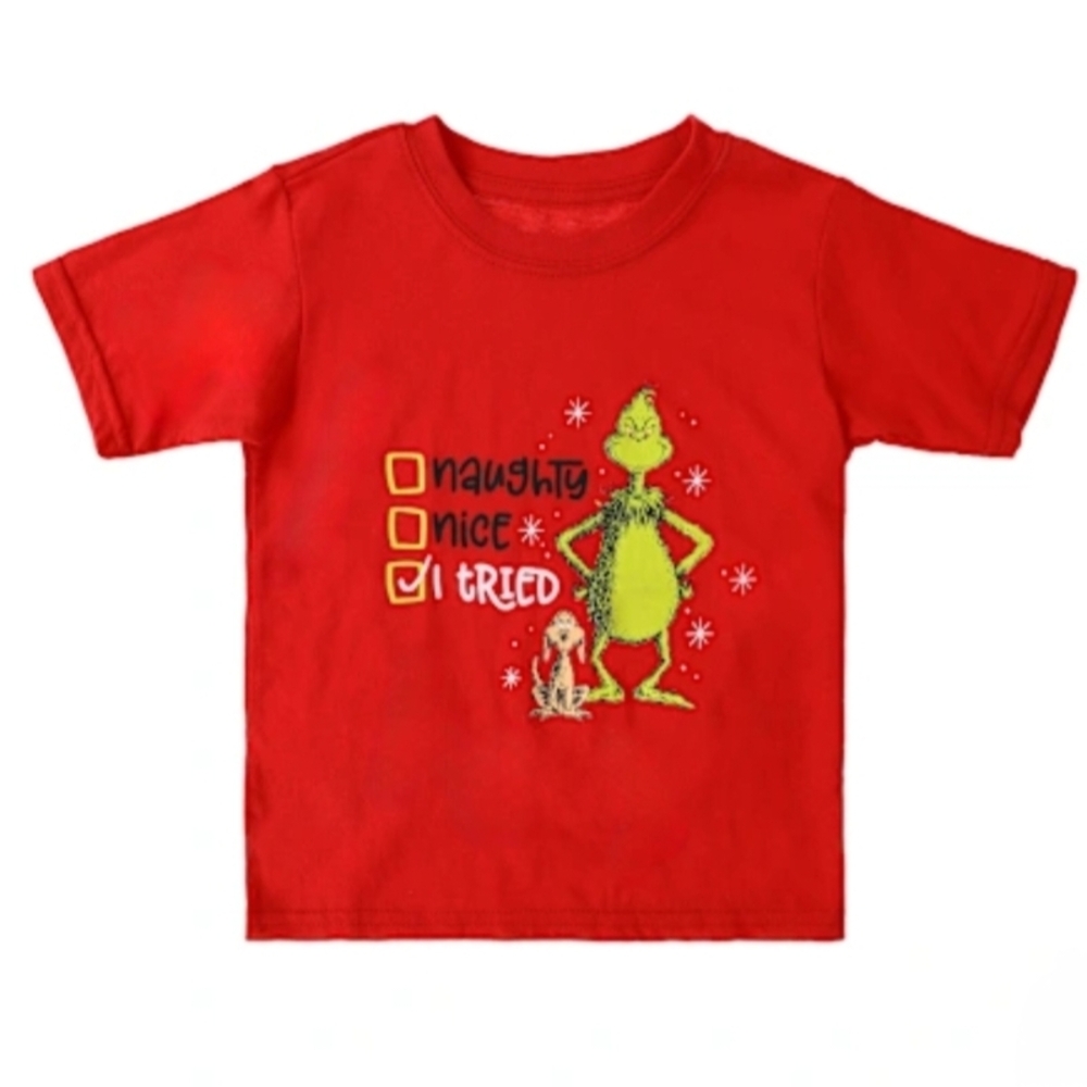 Dr. Seuss Kids Red Grinch T-Shirt